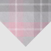 Roze grijs en wit plaid tissuepapier (Detail)