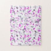 Roze Grijs en Witte Zachte Marmer Patroon Legpuzzel (Verticaal)