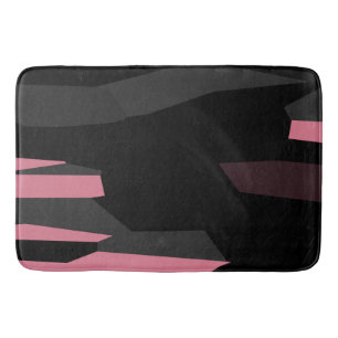 roze grijs en zwart abstract badmat