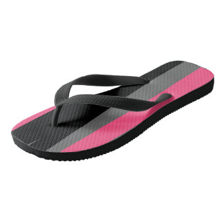 roze grijs en zwart abstract teenslippers