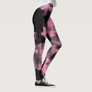 Roze grijs en zwart leggings