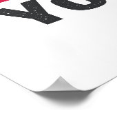 roze grijs gekweld als ik u gezegden mis poster (Hoek)