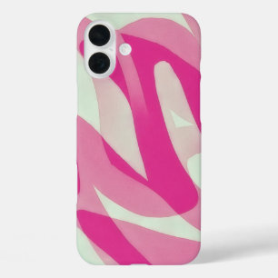 Roze Grijs Groen IPhone 16 Art Telefoon Case