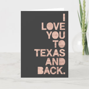 Roze Grijs Liefde Van Texas tot terug Kaart