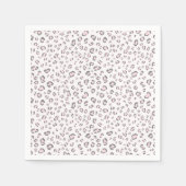 Roze grijs luipaard patroon servet (Voorkant)