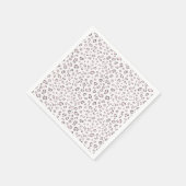 Roze grijs luipaard patroon servet (Hoek)