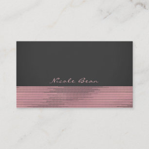 Roze & Grijs Moderne Glamour Pailletten Chic Elega Visitekaartje