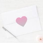 Roze & Grijs Ombre Hart Sticker (Envelop)