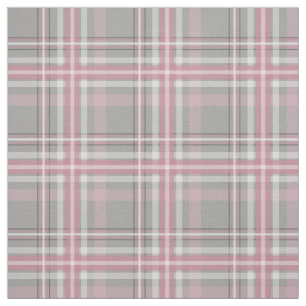roze grijs wit plaid stof
