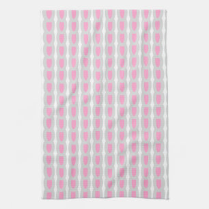 Roze Grijs Wit Vormen 4Alice Theedoek