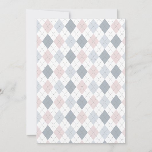 Roze Grijs Witte Baby Lammetjes Springen Baby Show Kaart (Achterkant)