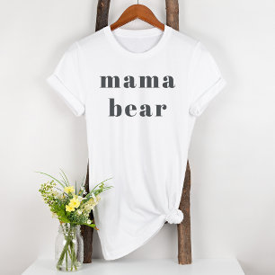 Roze Grijze Boho Typografie Meisje Moederschap Mam T-shirt