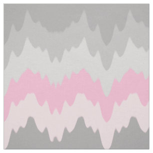 Roze grijze Chevron Ombre Fade Abstract Stof