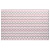 Roze grijze Chevron Zigzag Pattern Stof (Fat Quarter)