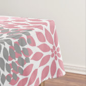 Roze grijze Dahlia bloemdecor, bloemen Tafelkleed (Voorbeeld)