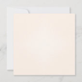 Roze, grijze en cream Poster Style Weddenschap Kaart (Achterkant)