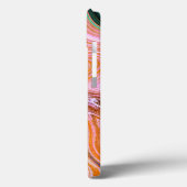 Roze, grijze en Oranje marmer Case-Mate iPhone Case (Achterkant / Links)