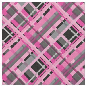 Roze, grijze en zwarte diagonaal stof