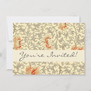  roze grijze kunstwerk botanische flora kaart