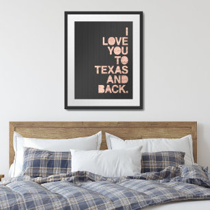 Roze grijze liefde voor Texas en terug Poster