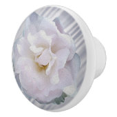 Roze grijze roos keramische knop (Rechts)