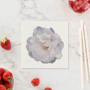 Roze grijze roos servet