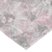 Roze grijze, stijlvolle bloemen tafelkleed (Gekanteld)