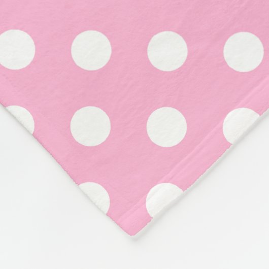 Roze grijze Stippen Quatrefoil Monogram Fleece Deken (Hoek)