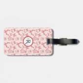 Roze grillig bagagelabel (Achterkant horizontaal)