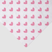 Roze grillige harten tissuepapier (Detail)