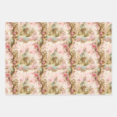 Roze grillige Toile Wrapping Paper Sheets (Voorkant)