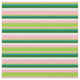 Roze, Groen, Donker Cyaan, Donkergroen & Mint Crea Stof