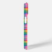 Roze Groen Geel Tartan Plakken Ontwerp Case-Mate iPhone Case (Achterkant / Rechts)