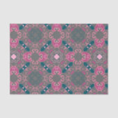 Roze Groen Grijs  Swirly Pattern Decoupage Tissuepapier (Voorkant)