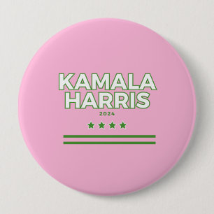 Roze & Groen Kamala Harris Button