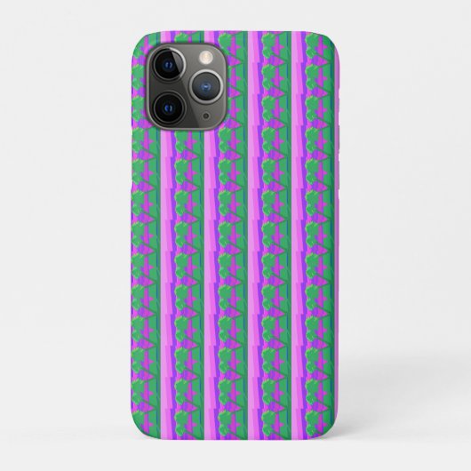 Roze Groen Paarse iPhone / iPad hoesje (Achterkant)