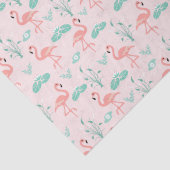 Roze groen palm blaast tropisch tissuepapier (Detail)