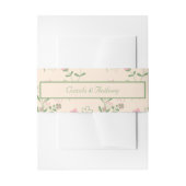 Roze Groen Retro Y2K 70s Bloempatroon Uitnodigingen Wikkel (Voorkant Voorbeeld)