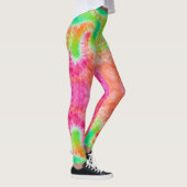 Roze & groen Stropdas en kleurstof Leggings (Rechts)