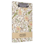 Roze groen ventilatorpatroon, aangepast klembord (Rechts)