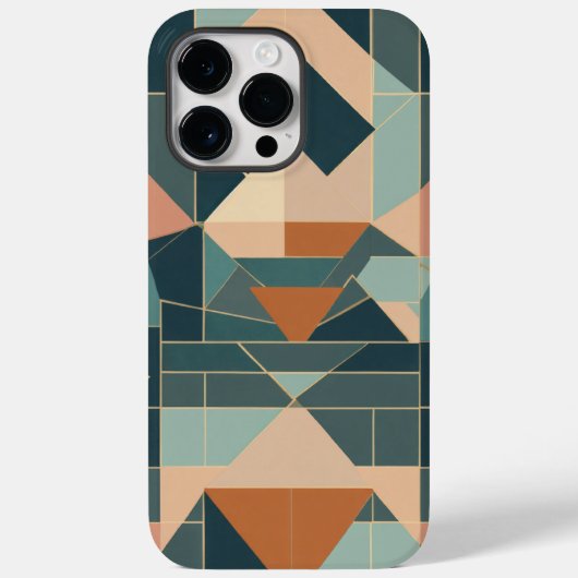roze groen vierkant Case-Mate iPhone case (Achterkant)