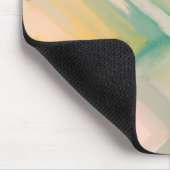 Roze groene chevron. Moderne abstracte geometrisch Muismat (Hoek)