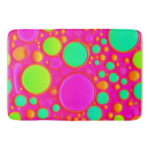 Roze & Groene Cirkels Badmat