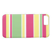 Roze, groene en gele strepen Case-Mate iPhone case (Achterkant (Horizontaal))