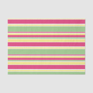 Roze, groene en gele strepen tissuepapier