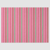  roze, groene en rode strepen tissuepapier (Voorkant)