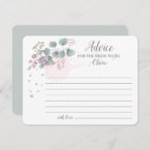 Roze groene Eucalyptus Advies voor de Bride (Voorkant / Achterkant)