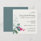 ROZE GROENE FAUNA EUCALYPTUS KRANS WORKSHOP EVENEM KAART (Voorkant / Achterkant)