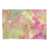 Roze, groene, goudkleurige hoesjes voor het afdruk kussensloop (Voorkant-Links)