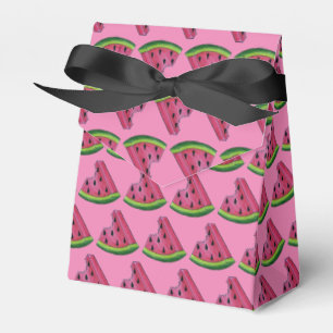 Roze groene japy Watermeloen Melon Slice Fruit Bedankdoosjes